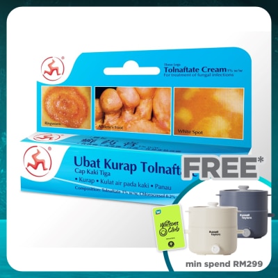 3LEGS TOLNAFTATE CREAM 10G (ANTI-FUNGAL)