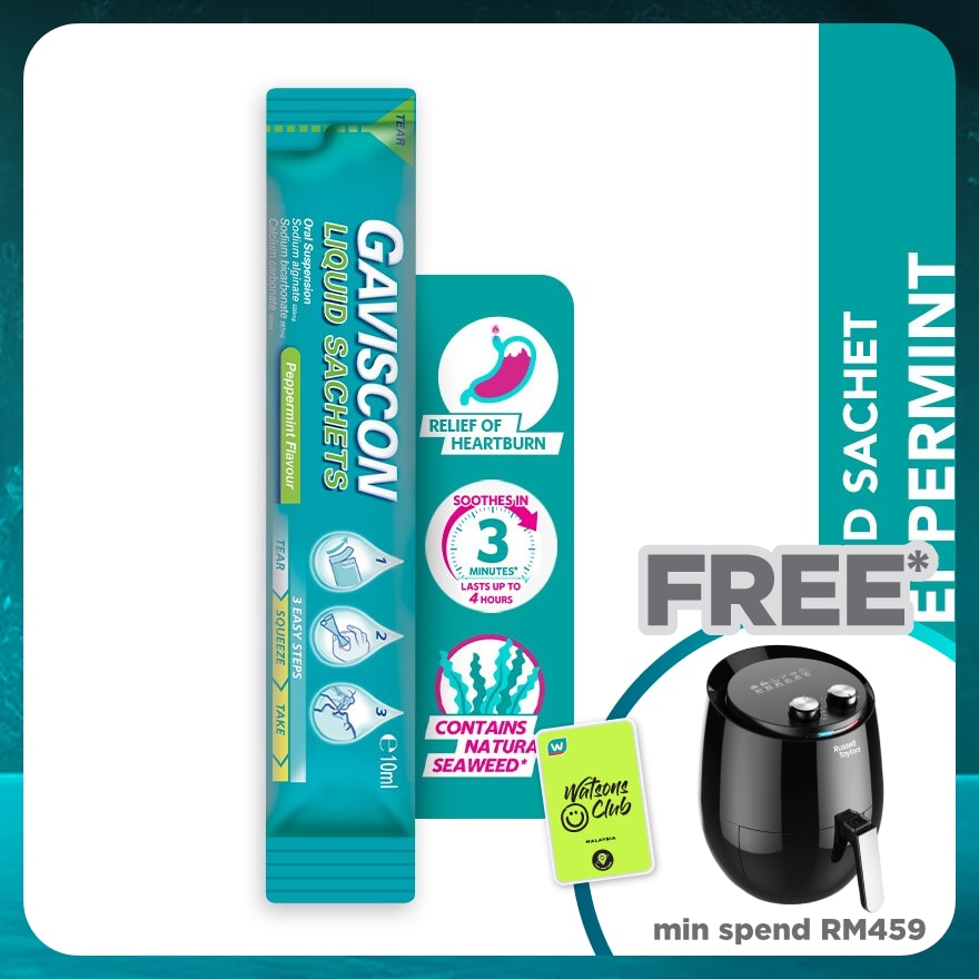 Heartburn & Indigestion Relief Peppermint Sachet 10ml