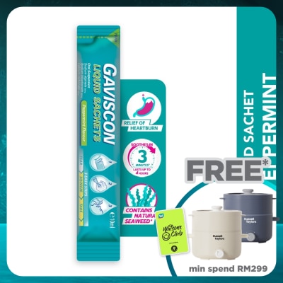 GAVISCON Heartburn & Indigestion Relief Peppermint Sachet 10ml