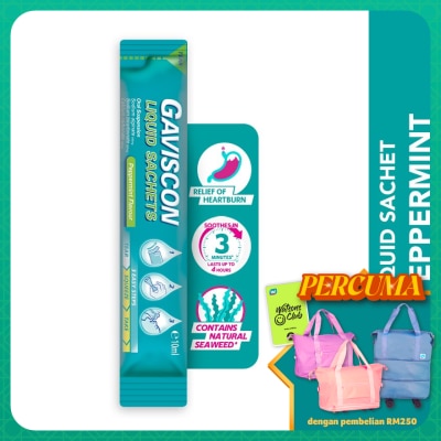 GAVISCON - Heartburn & Indigestion Relief Peppermint Sachet 10ml
