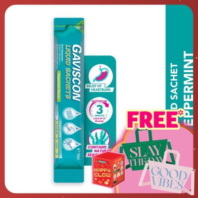 GAVISCON Heartburn & Indigestion Relief Peppermint Sachet 10ml