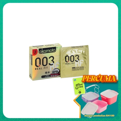 OKAMOTO - Condom Real Shape & Fit 3's
