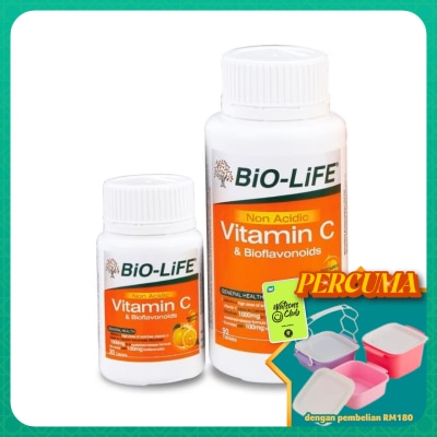 BIO-LIFE - Non Acidic Vitamin C 90's+30's
