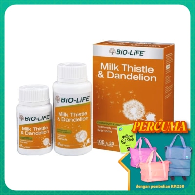 BIO-LIFE - Milk Thistle & Dandelion 100's+30's