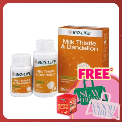 BIO-LIFE Milk Thistle & Dandelion 100's+30's