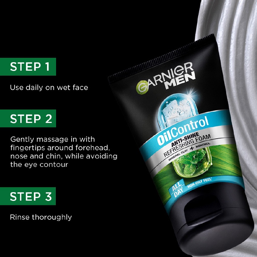 Oil Control Anti-Shine Brightening Cooling Foam 100ml image