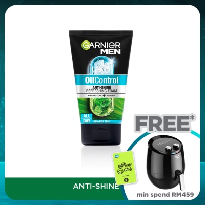 GARNIER MEN Oil Control Anti-Shine Brightening Cooling Foam 100ml