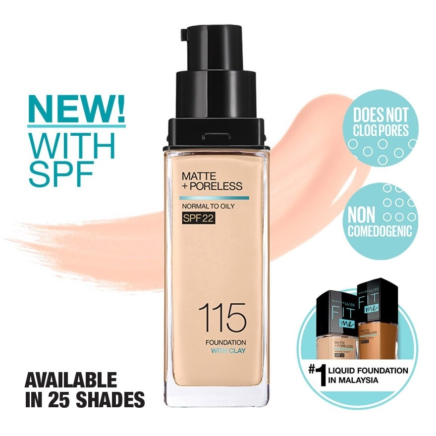 Fit Me Matte Liq Foundation SPF  115 Ivory