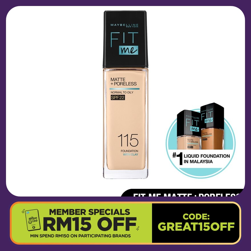 Fit Me Matte Liq Foundation SPF  115 Ivory