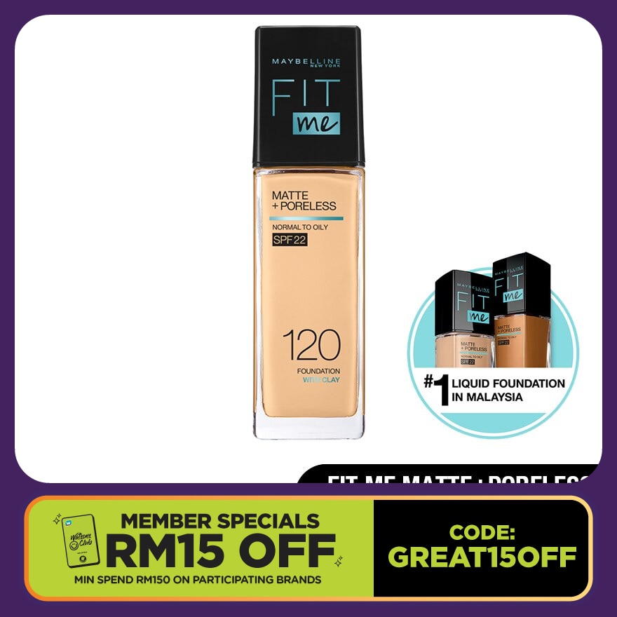 Fit Me Matte Liq Foundation SPF  120 Classic Ivory