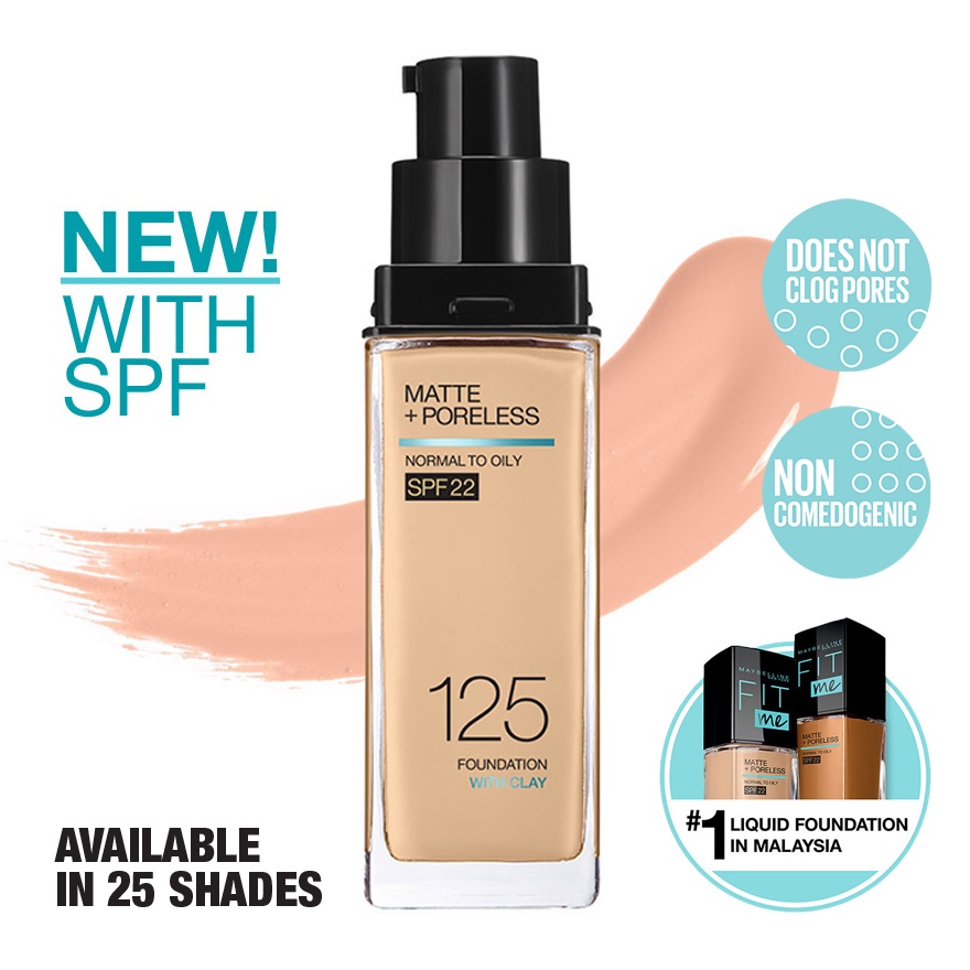 Fit Me Matte Liq Foundation SPF 125 Nude Beige image