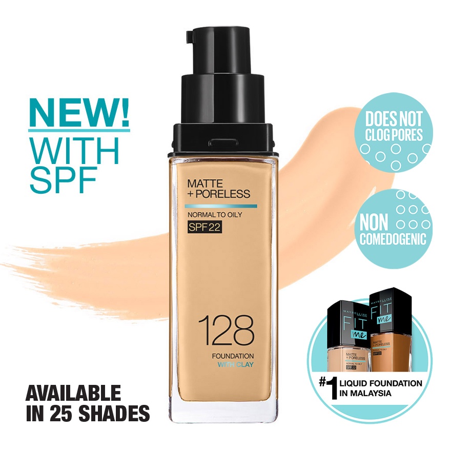 Fit Me Matte Liq Foundation SPF 128 Warm Nude image