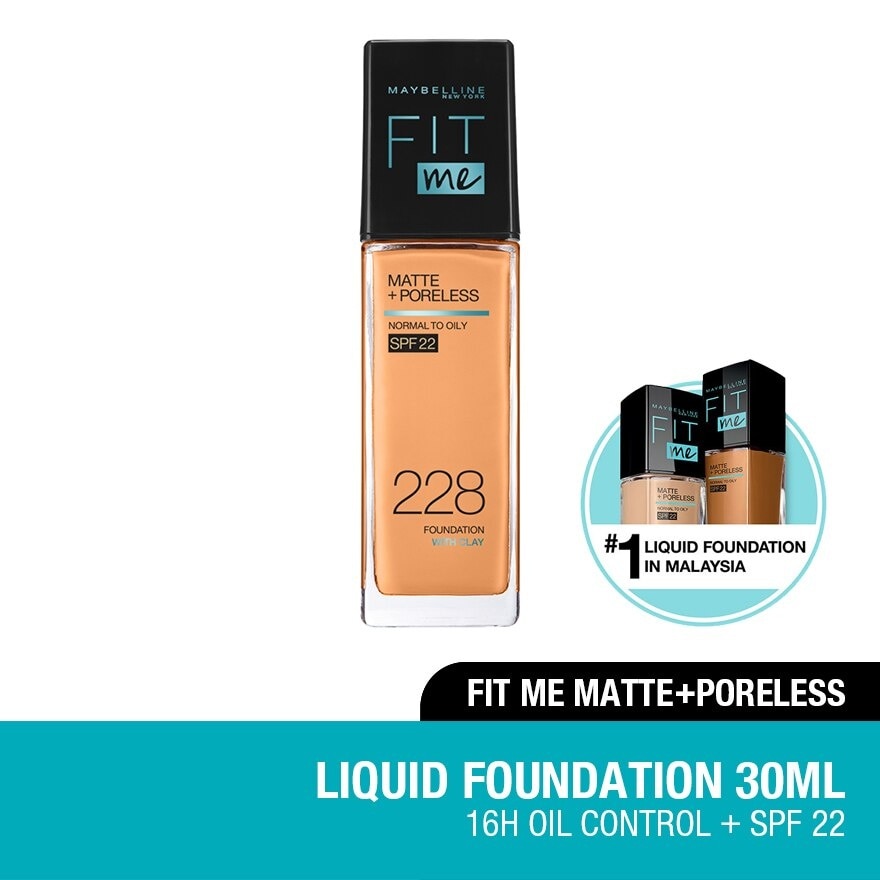 Fit Me Matte Liq Foundation SPF 228 Soft Tan