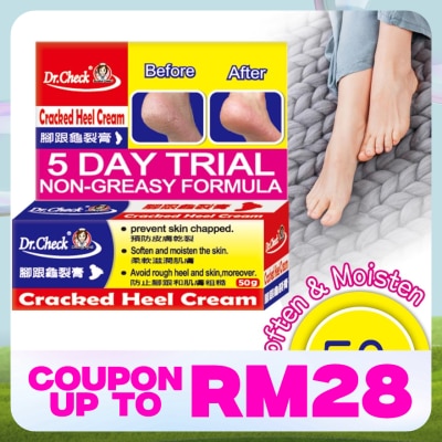 DR.CHECK Cracked Heel Cream (Non greasy) 50ml