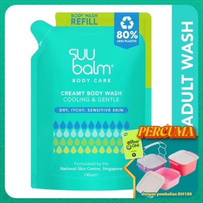 SUU BALM - Cream Body Wash Refill 740ml