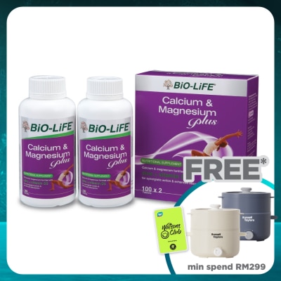 BIO-LIFE Calcium & Magnesium Plus 2 x 100's