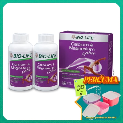BIO-LIFE - Calcium & Magnesium Plus 2 x 100's