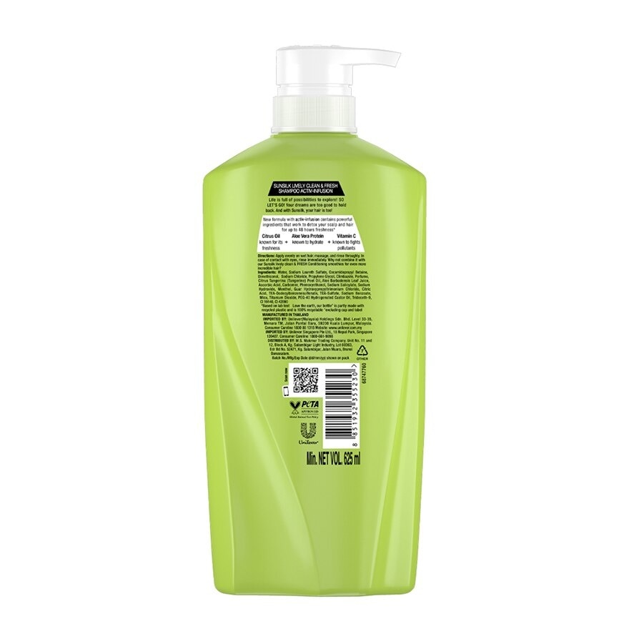 Lively Clean & Fresh Shampoo 625ml