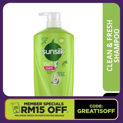 SUNSILK  Lively Clean & Fresh Shampoo 625ml