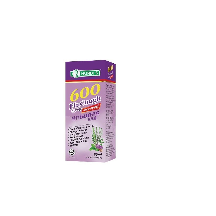 600 Flu Cough Syrup 60 Milliliter image