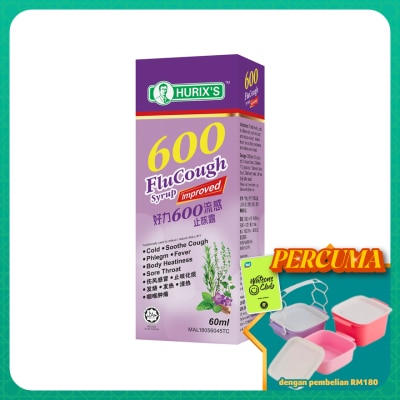 HURIX'S - 600 Flu Cough Syrup 60 Milliliter