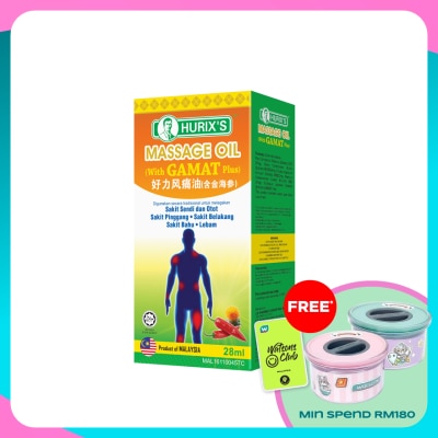 HURIX'S Minyak Urut Gamat Plus 28ml