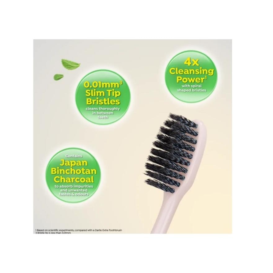 Toothbrush Charcoal Spiral Value Pack 3's