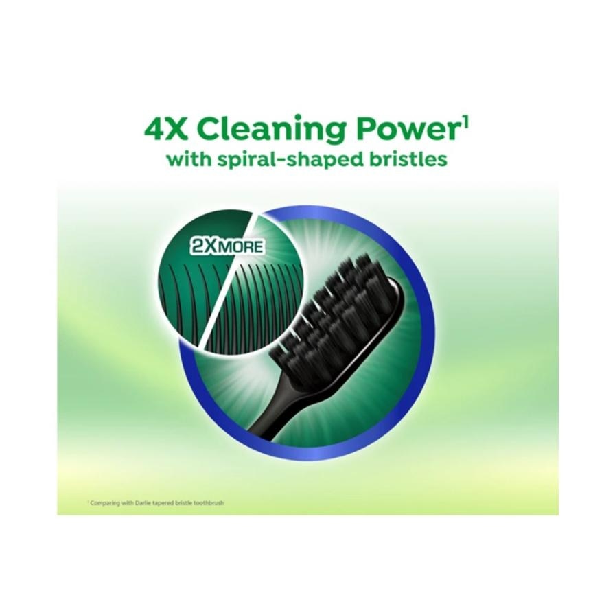 Toothbrush Charcoal Spiral Value Pack 3's