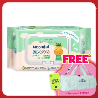 WATSONS Unscented Baby Wipes(Embossed) 90s