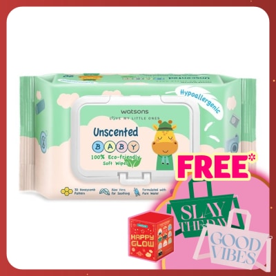 WATSONS Unscented Baby Wipes(Embossed) 90s