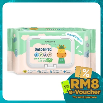WATSONS Unscented Baby Wipes(Embossed) 90s