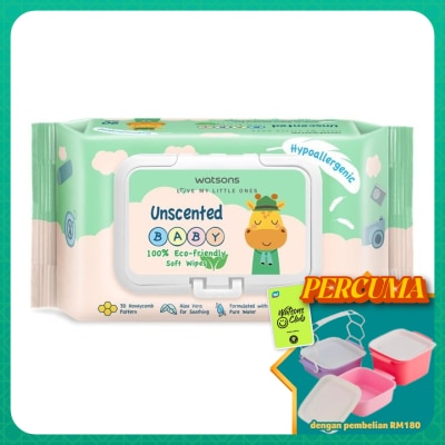 WATSONS - Unscented Baby Wipes(Embossed) 90s