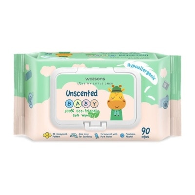 WATSONS Unscented Baby Wipes(Embossed) 90s