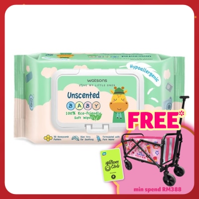 WATSONS Unscented Baby Wipes(Embossed) 90s