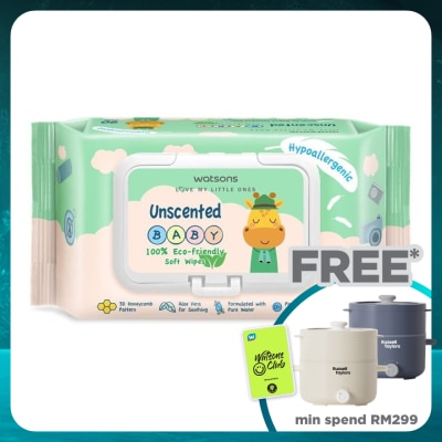 WATSONS Unscented Baby Wipes(Embossed) 90s