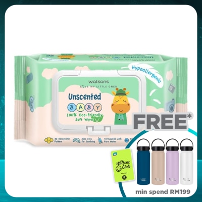 WATSONS Unscented Baby Wipes(Embossed) 90s