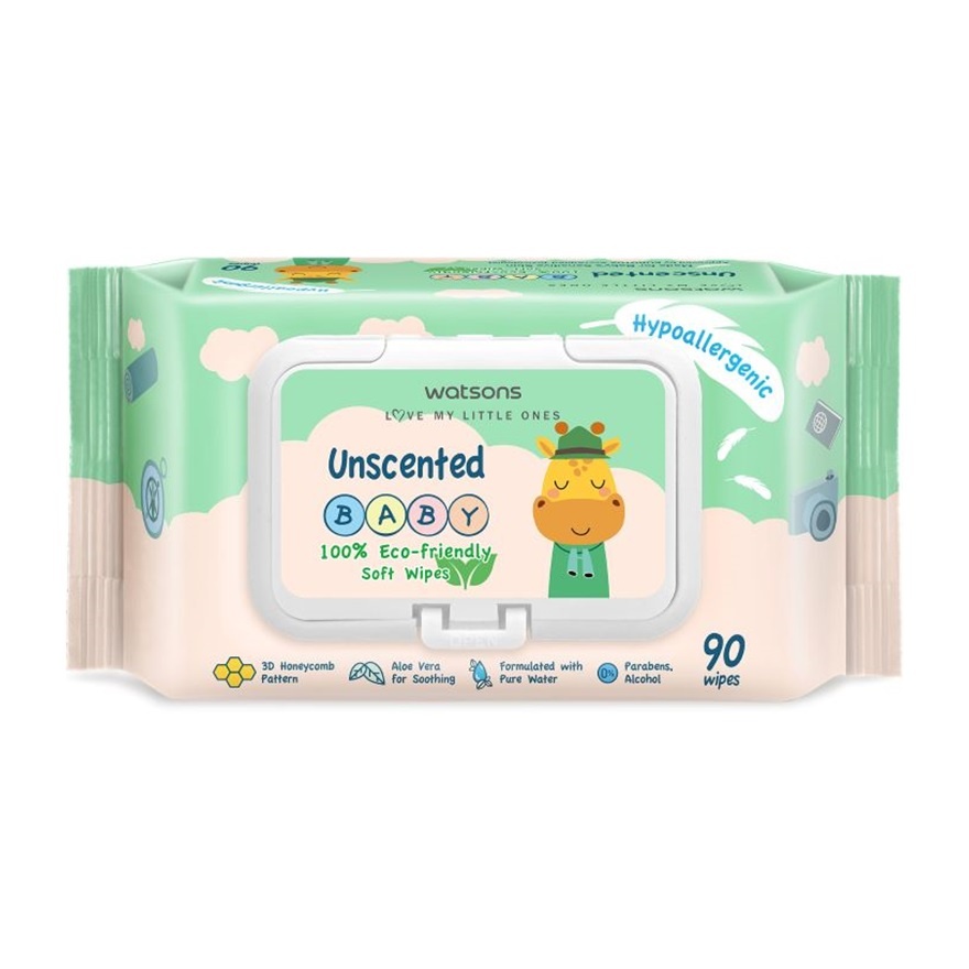 Unscented Baby Wipes(Embossed) 90s image
