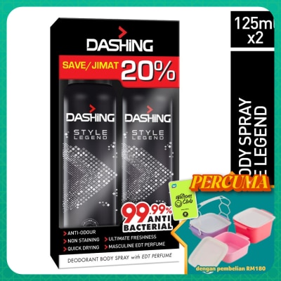 DASHING - Deodorant Spray Perfume Style Legend 2x125ml