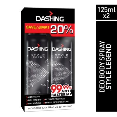 DASHING - Deodorant Spray Perfume Style Legend 2x125ml image