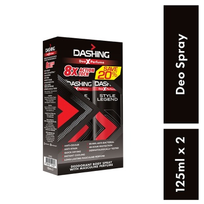 DASHING Deodorant Spray Perfume Style Legend 2x125ml image