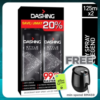DASHING Deodorant Spray Perfume Style Legend 2x125ml