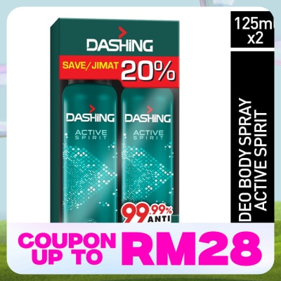 DASHING DASHING DEO SPRAY ACTIVE SPIRIT 125MLX2 (TP)