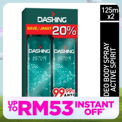 DASHING DASHING DEO SPRAY ACTIVE SPIRIT 125MLX2 (TP)