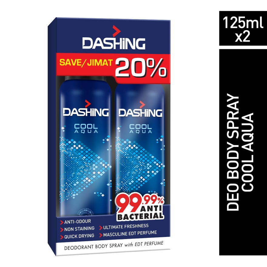 Deodorant Spray Perfume Cool Aqua 2x125ml image