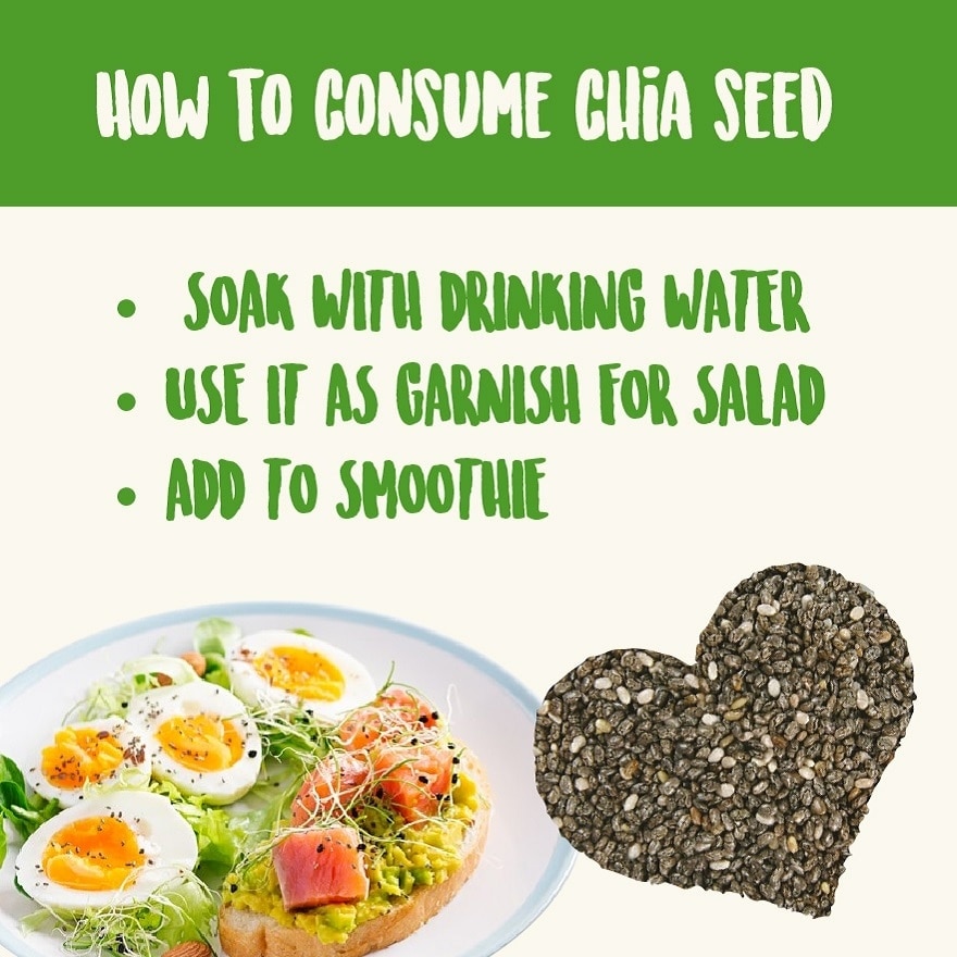 Organic Chia Seeds 200g 1's