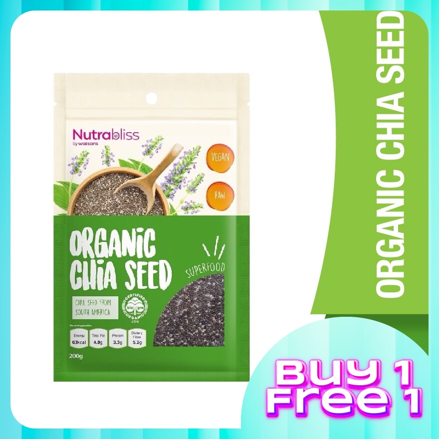 Organic Chia Seeds 200g 1's