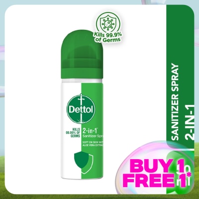 DETTOL Sanitizer Spray 2-in-1 Aloe Vera 50ml