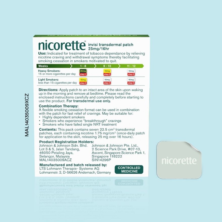 Nicorette 25mg Patch 7s