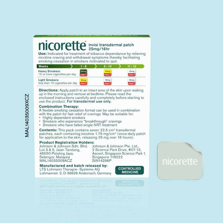 Nicorette 25mg Patch 7s