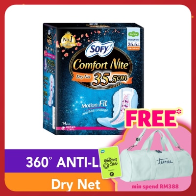 SOFY Comfort Nit Side Gathers SlimWing 35.5cm 14S